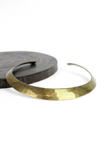 hammered brass choker