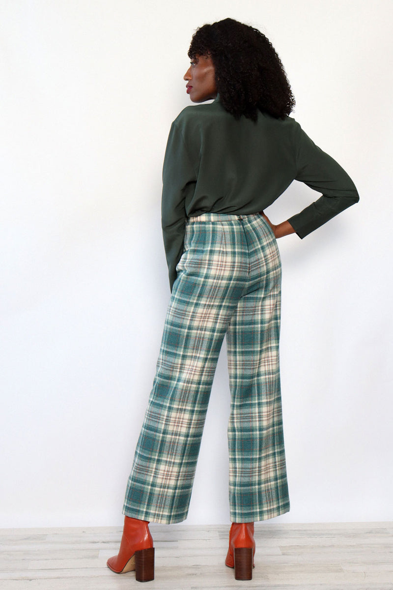 Ivy Green Surplice Blouse S/M