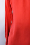 Jean Halm Crimson Silk Blouse XS/S