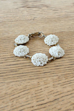 Ivory Resin Flower Bracelet