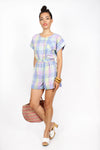 Pastel Plaid Romper S/M/L