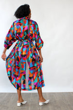 Cacique Geometric Robe S-L