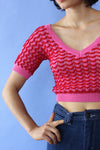 Crop Heart Sweater Tee XS/S