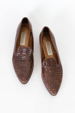 Bandolino Brown Woven Flats 8.5