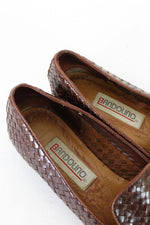 Bandolino Brown Woven Flats 8.5