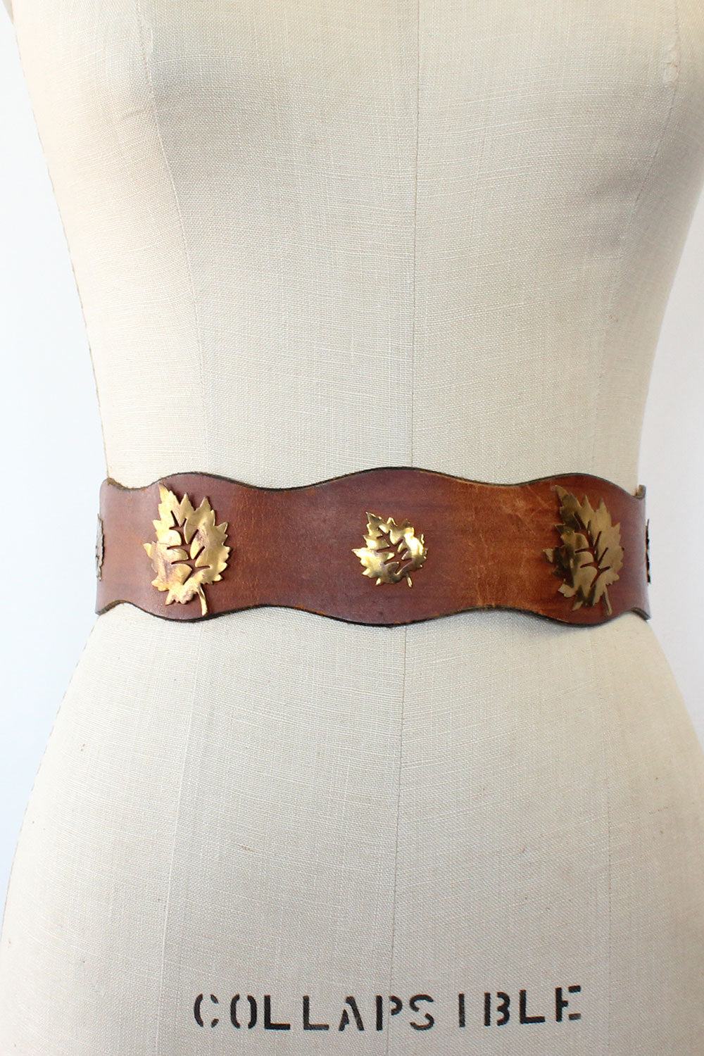 Brass Leaf Waist Belt