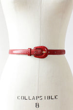 Brick Snakeskin Belt