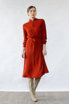 Rust Bouclé Sweaterdress M