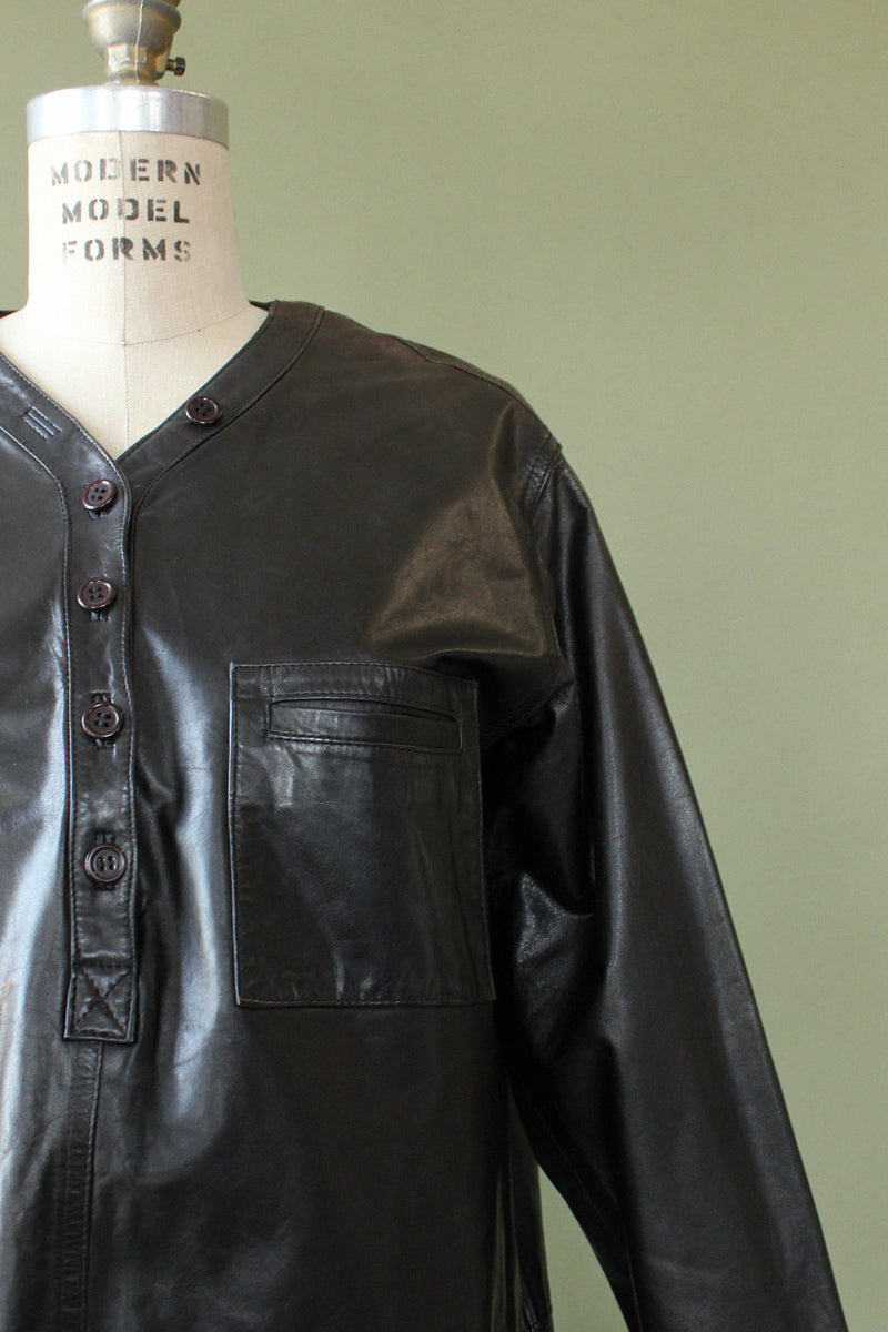 Leather Sport Shirt M/L