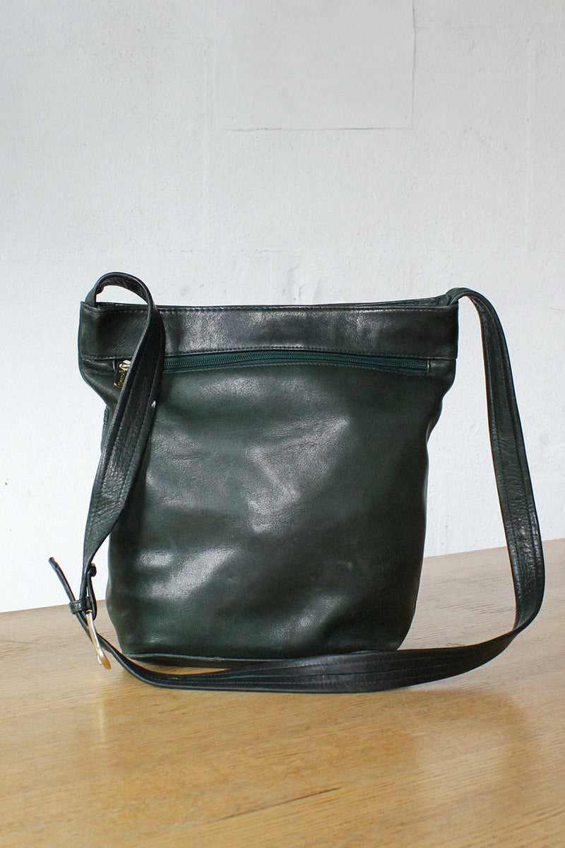 Hunter Green Leather Tote