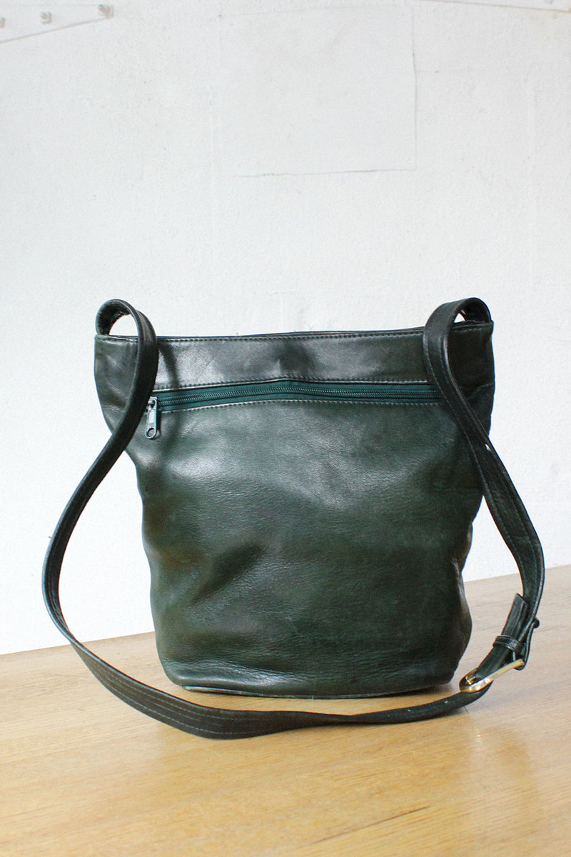 Hunter Green Leather Tote