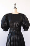 Wet Look Stripe Peasant Gown XS/S