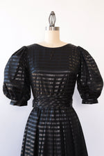 Wet Look Stripe Peasant Gown XS/S
