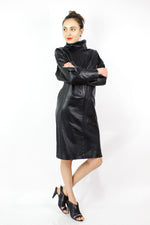 North Beach Leather Zip Dress S/M