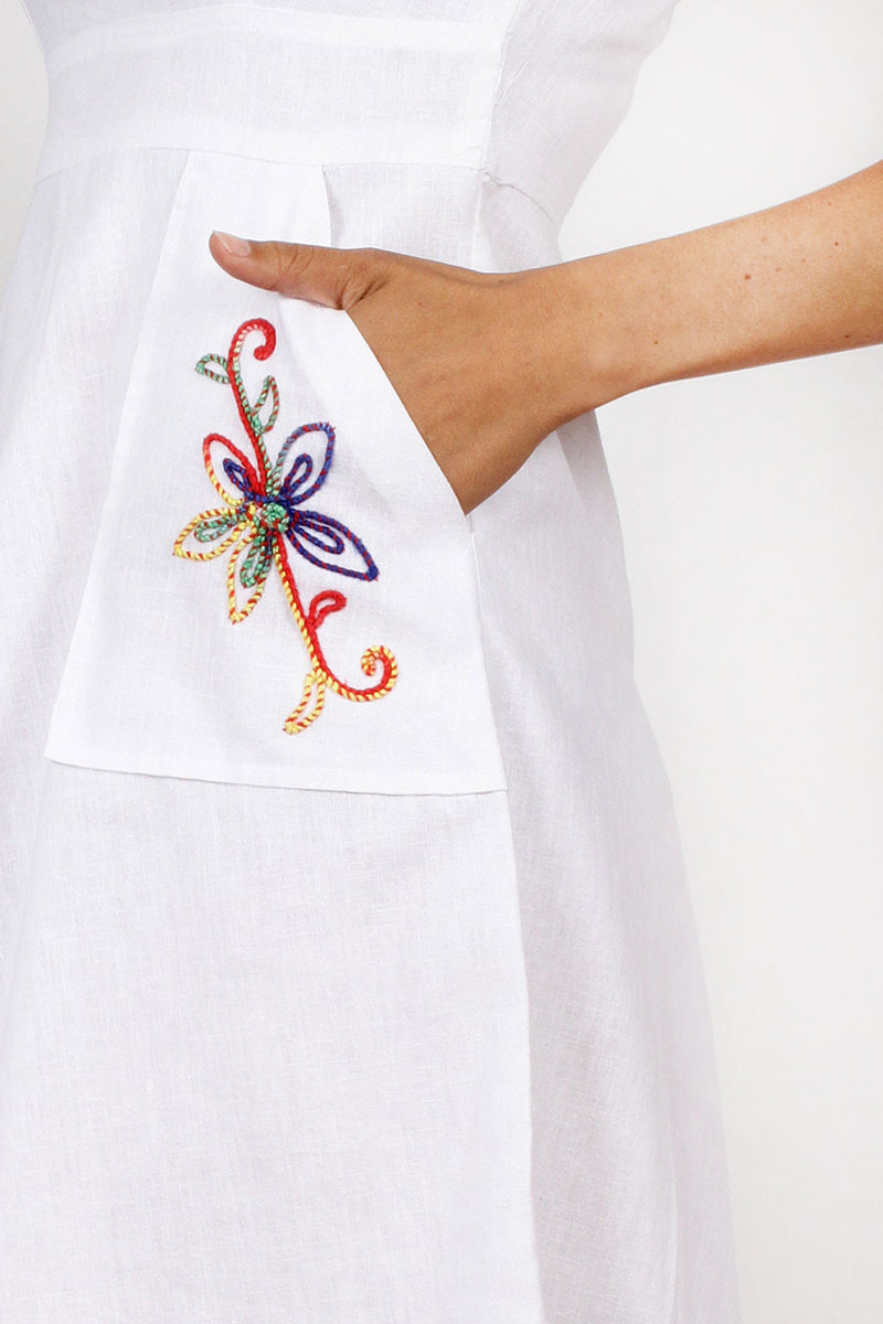 70s Embroidered Sundress