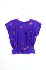 Abstract violet blouse S