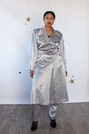 Lori Liquid Silver Pantsuit L