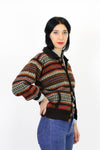 70s Into the Woods Cardigan M