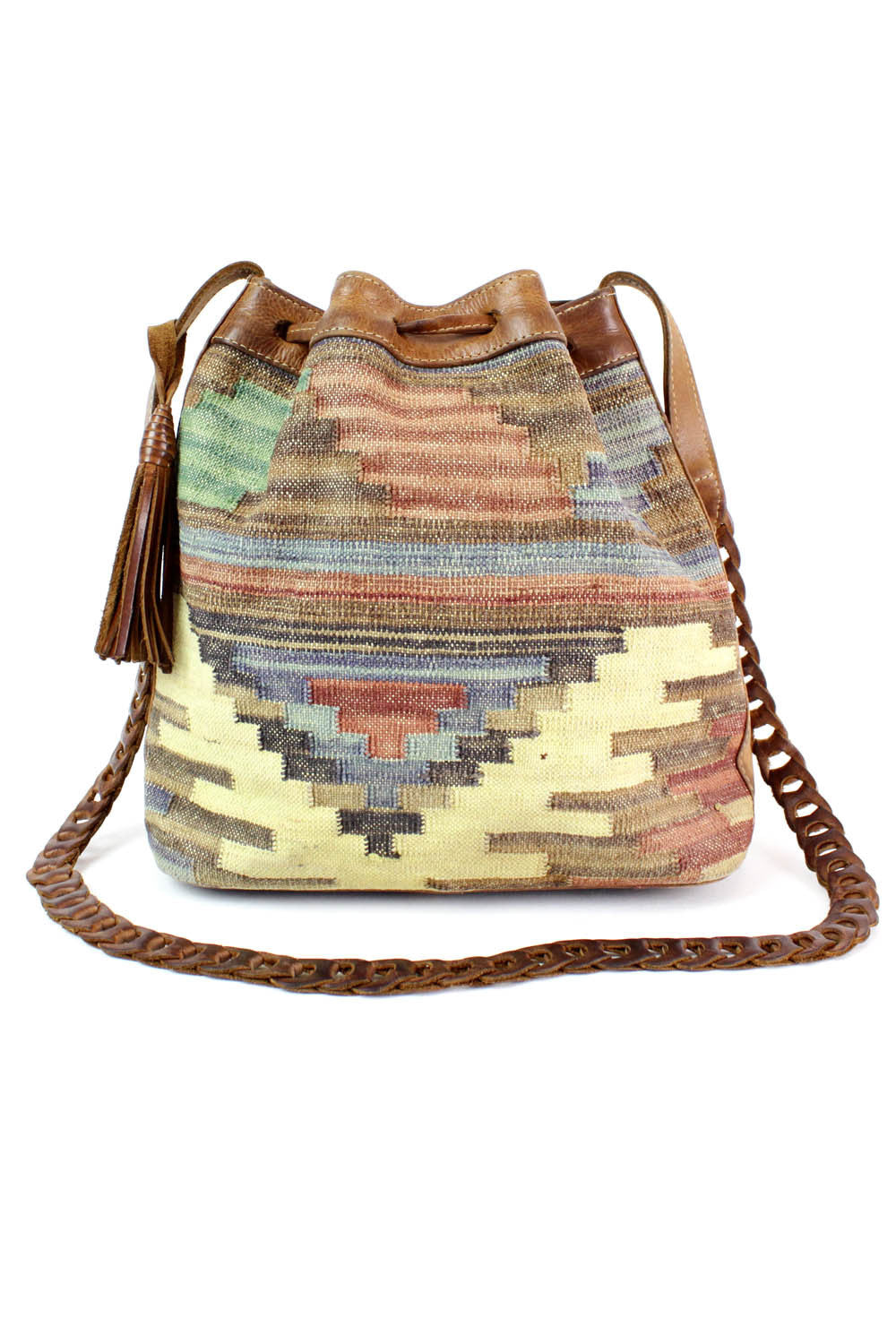 kilim tassel bag