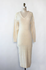 Ivory Sequined Sweaterdress M-M/L