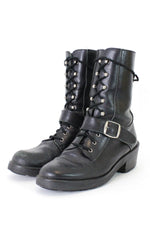 Buckled Combat Boots 7