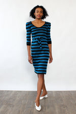 Peacock Stripe Knit Dress XS-M