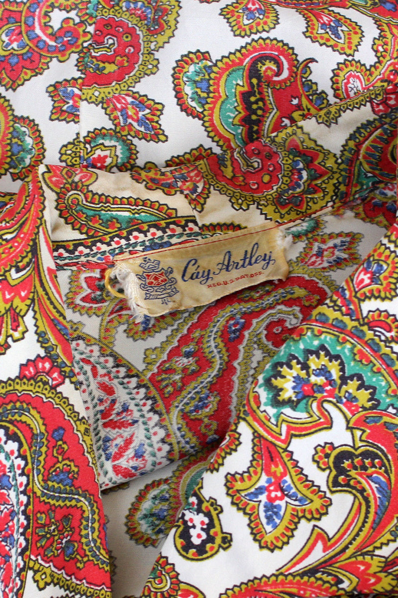 Cáy Artley Rayon Paisley Dress L