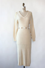 Ivory Sequined Sweaterdress M-M/L