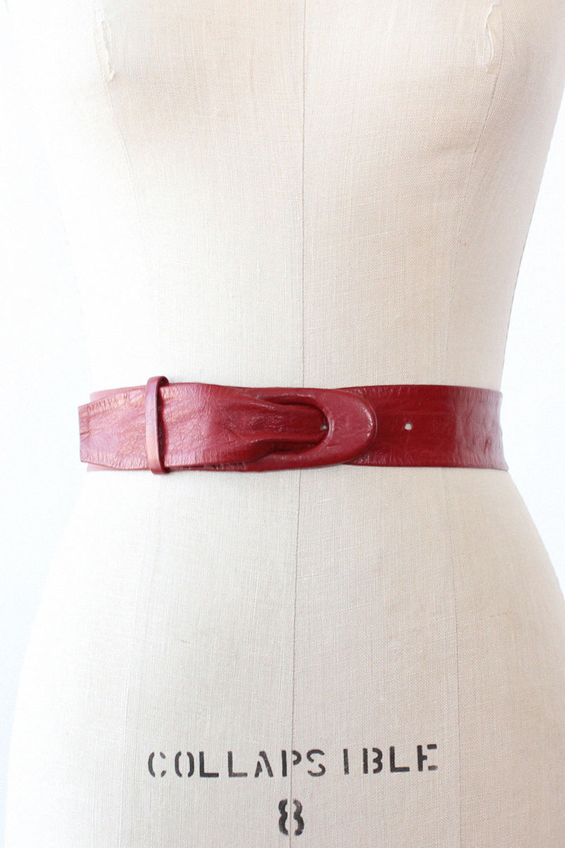 Anne Klein Burgundy Waist Belt