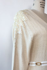 Ivory Sequined Sweaterdress M-M/L
