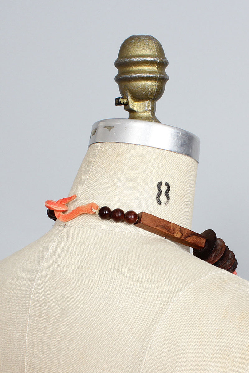 Joan Wooden Disc Necklace