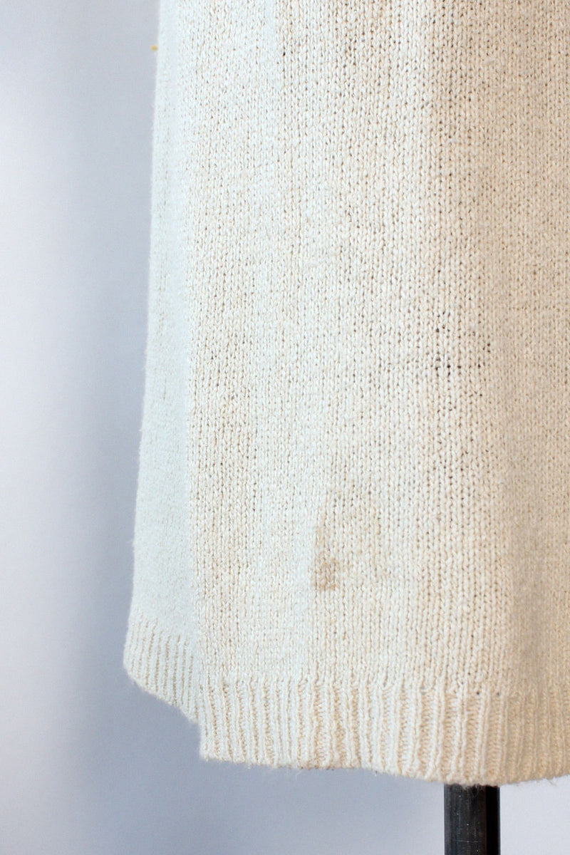 Ivory Sequined Sweaterdress M-M/L