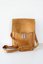 Honey Tan Leather Satchel