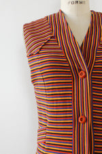 Striped Knit Duster S