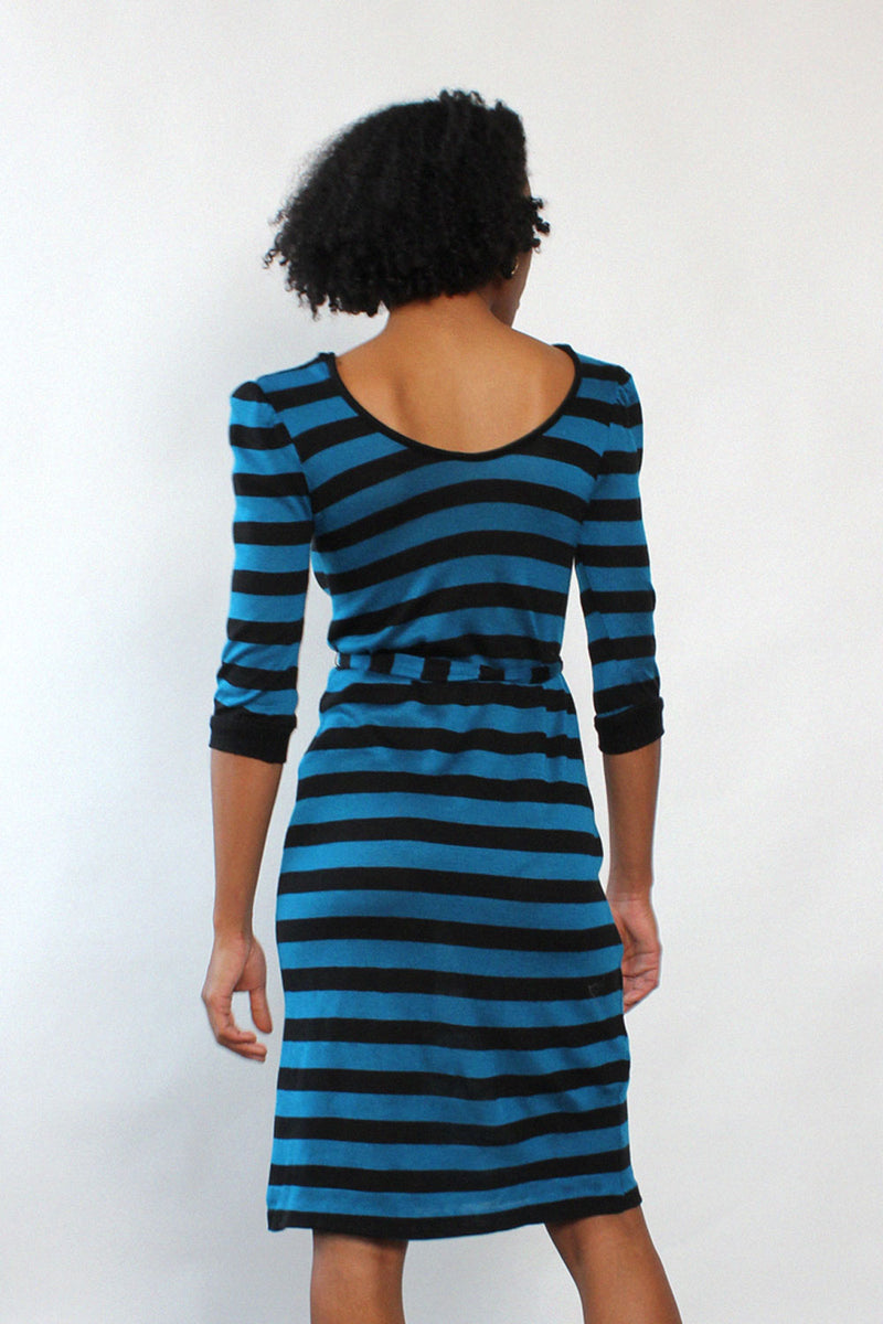 Peacock Stripe Knit Dress XS-M