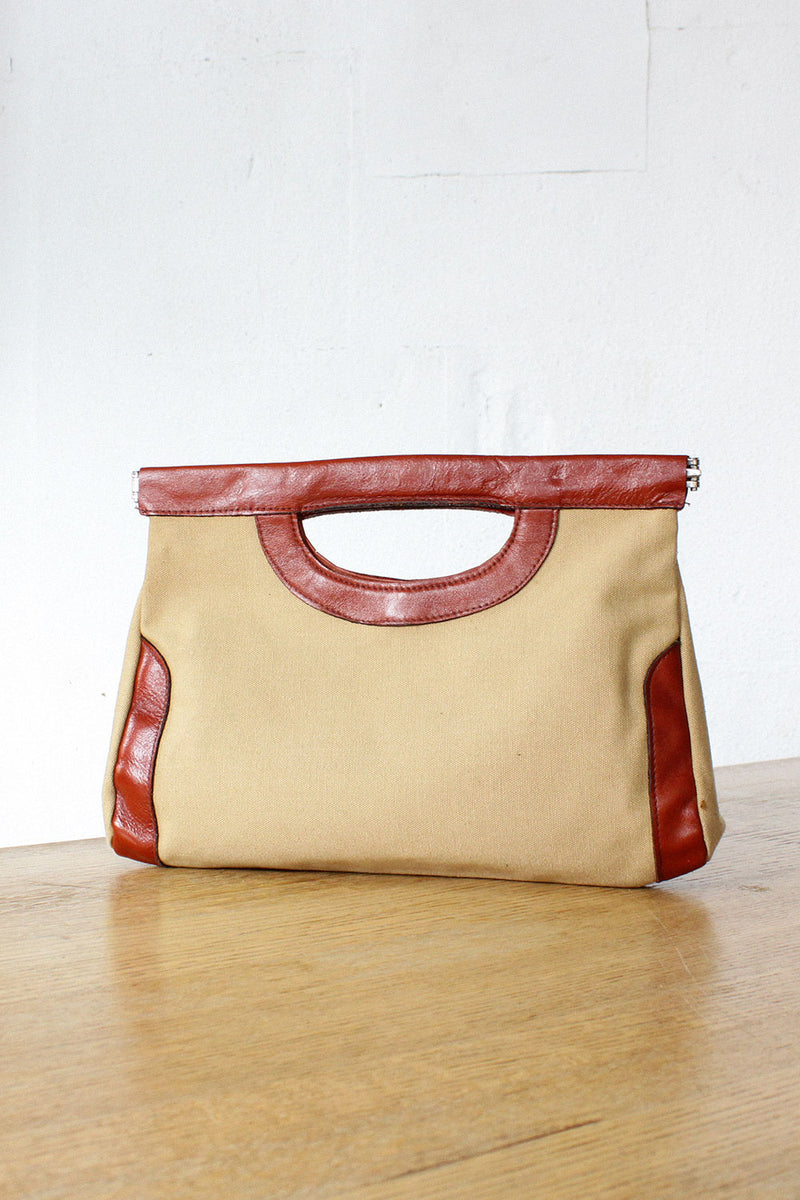 Canvas Cutout Clutch
