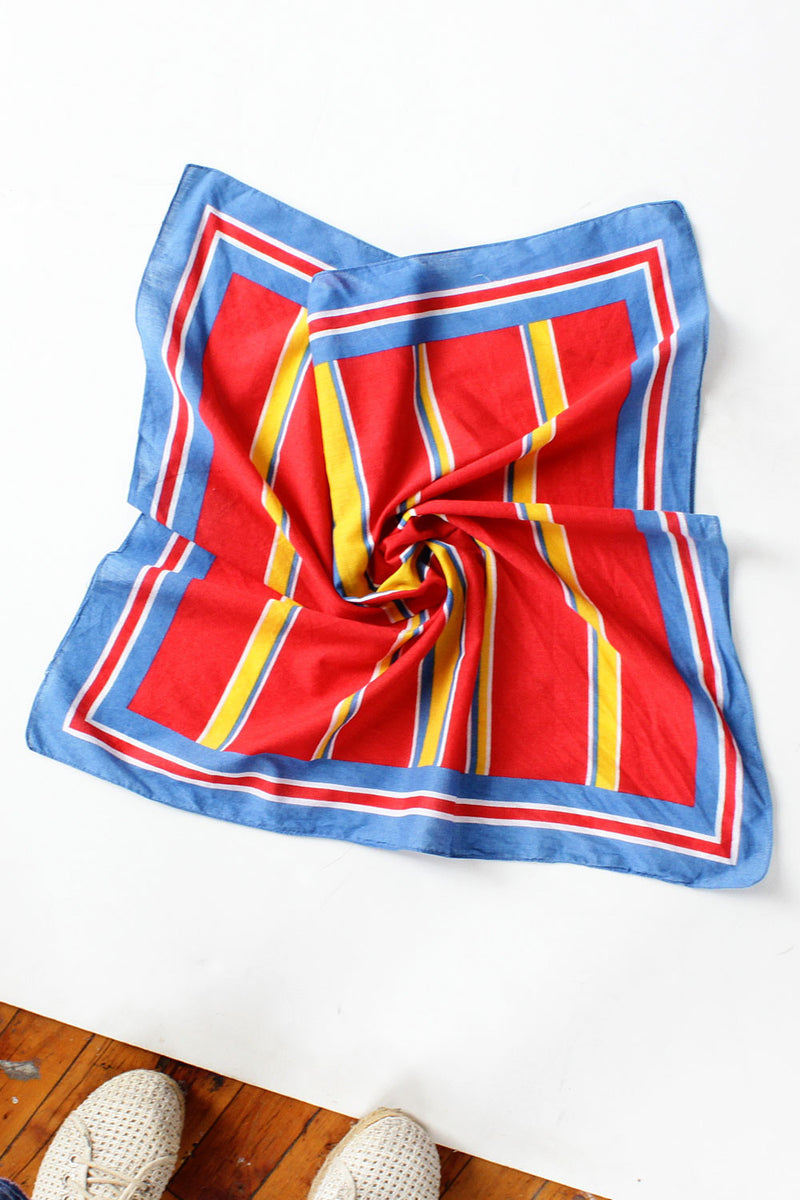 Primary Stripe Cotton Scarf