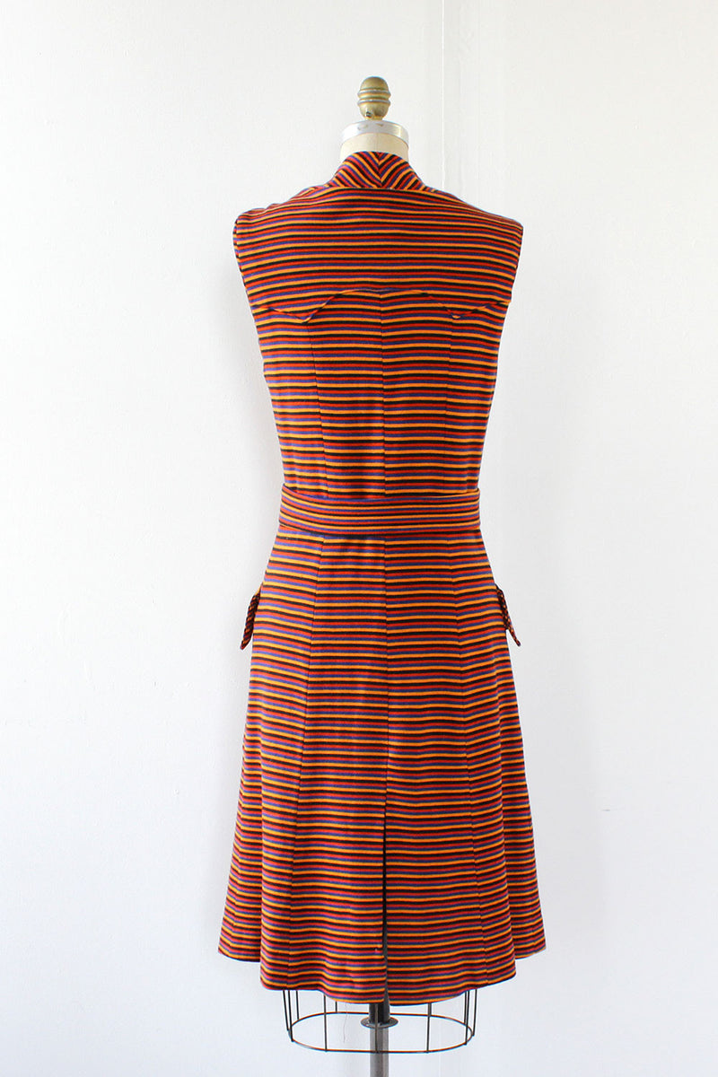 Striped Knit Duster S