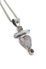 raw geode necklace