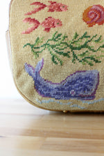 Needlepoint Aquatic XL Purse