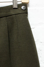 Jaeger Olive Wool Knit Skirt S