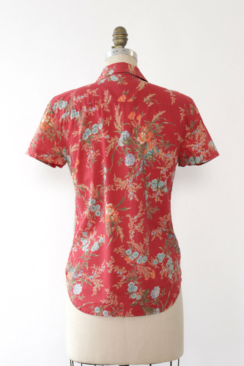 Ralph Lauren Cotton Bloom Buttondown S