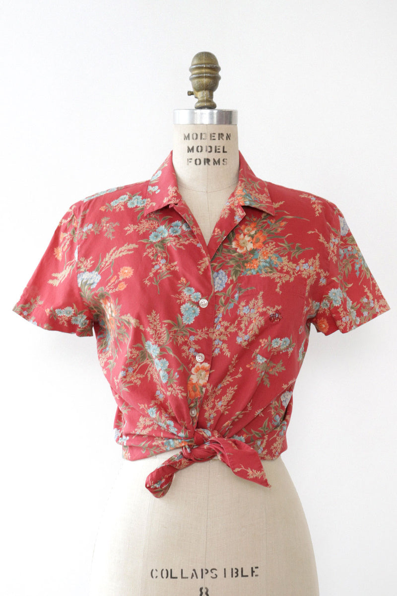 Ralph Lauren Cotton Bloom Buttondown S
