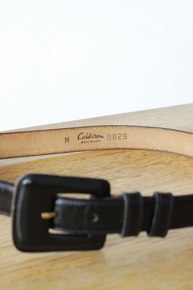 Calderon Jet Leather Belt
