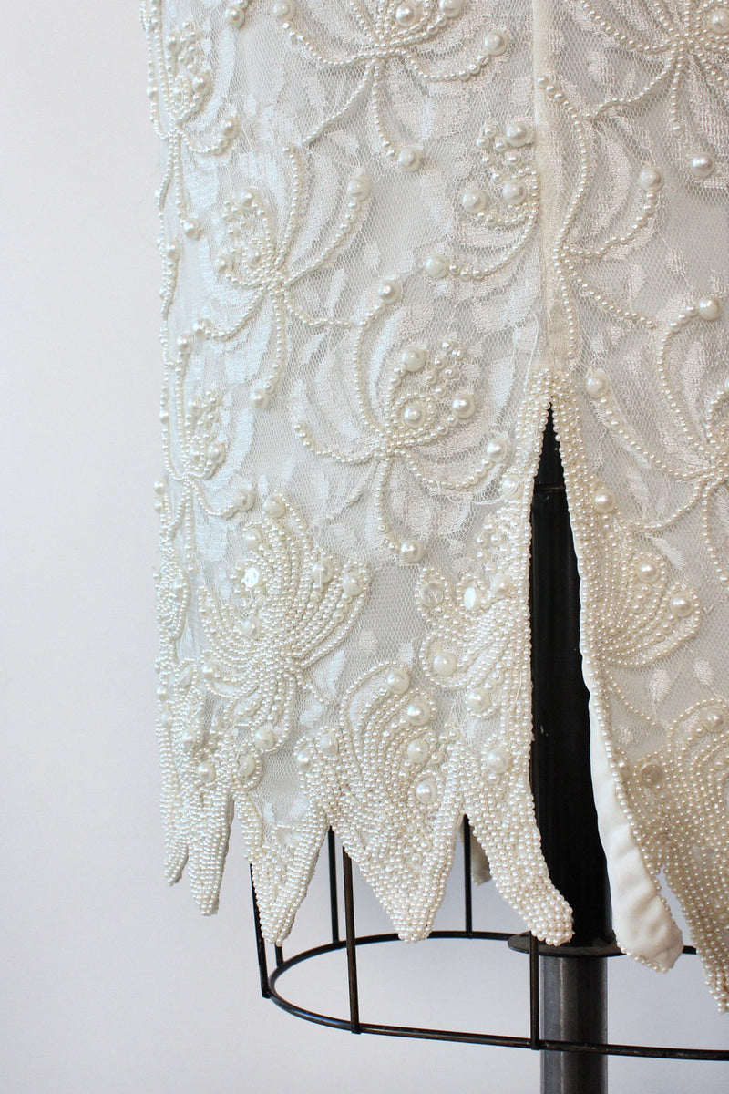 Carina Pearly Beaded Dress L