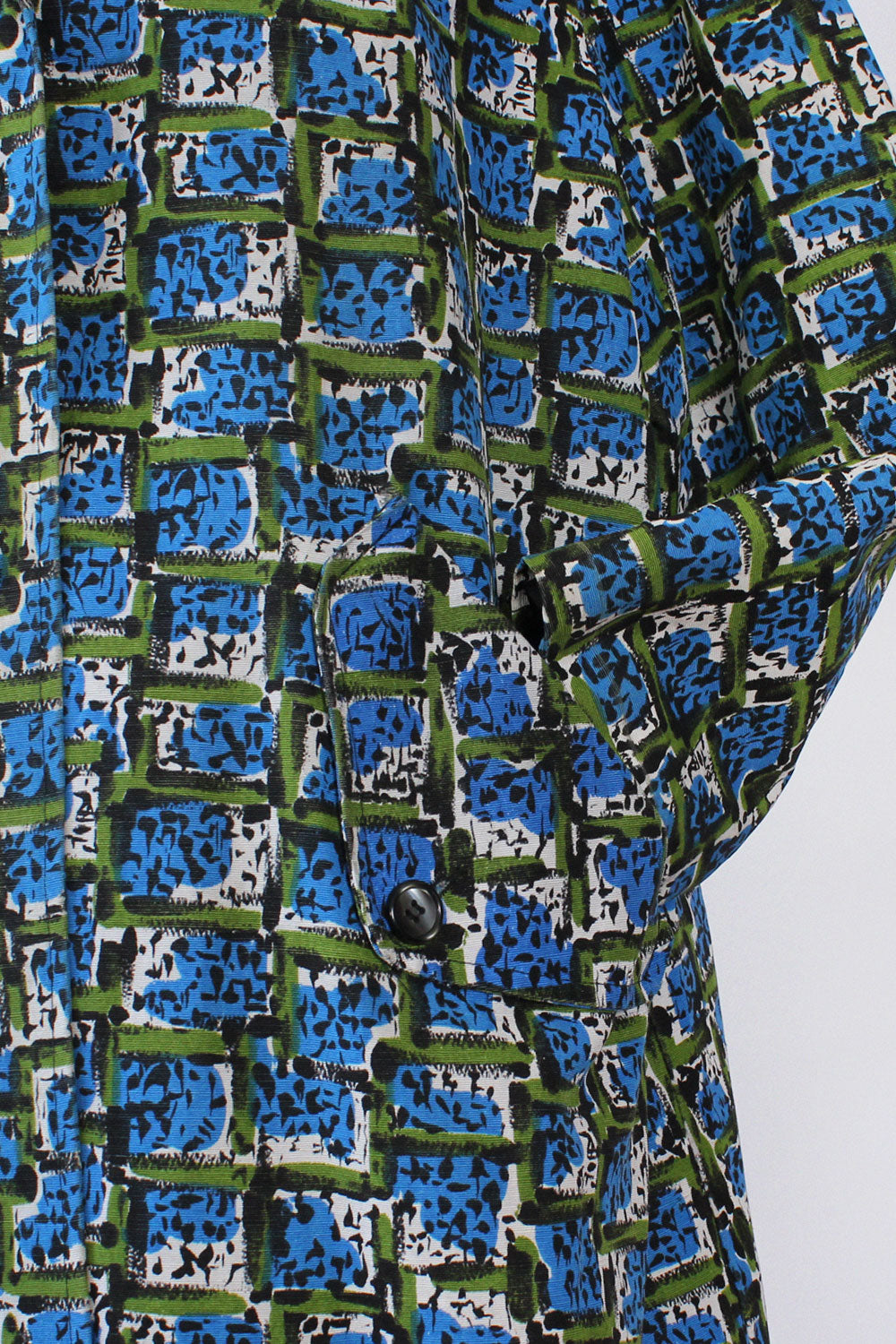 Blocky Print Swing Jacket M/L