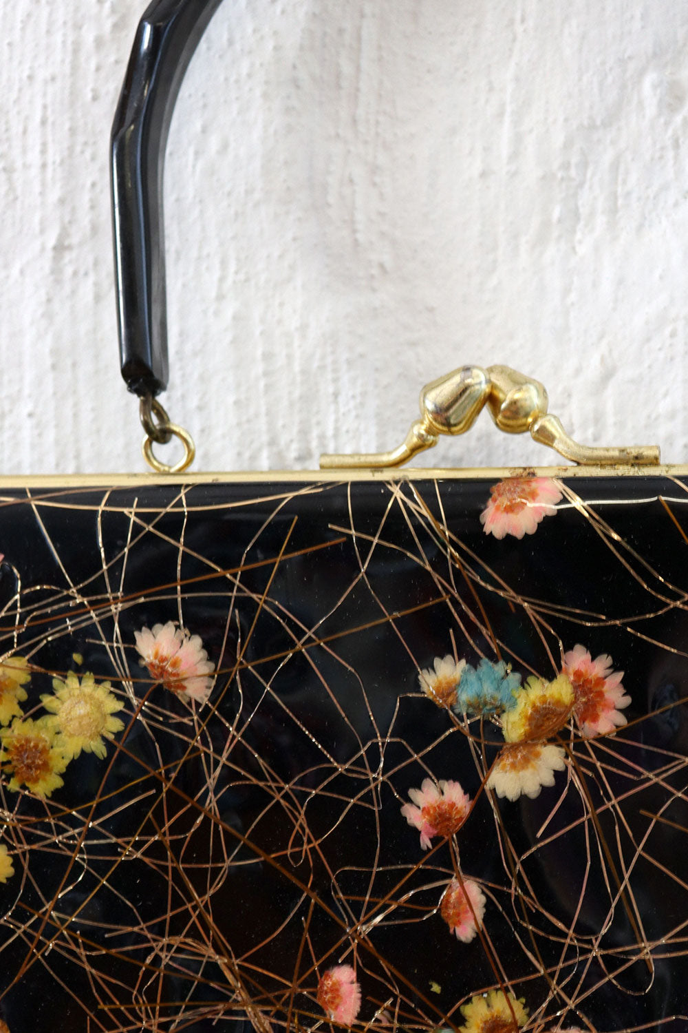 Pressed Bloom Kisslock Handbag