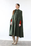Shire Green Wool Cape