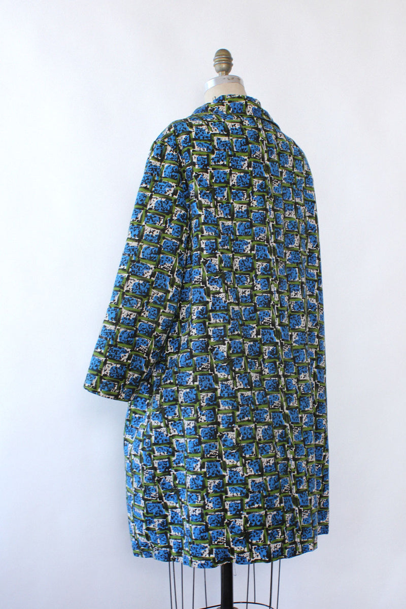 Blocky Print Swing Jacket M/L