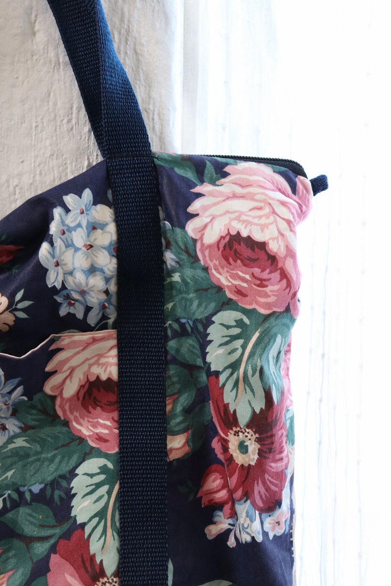 Weatherbee Floral Zip Tote